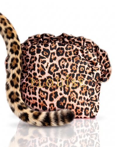 Cheetah Spotted Seduction Grote make-uptas met luipaardprint en franje