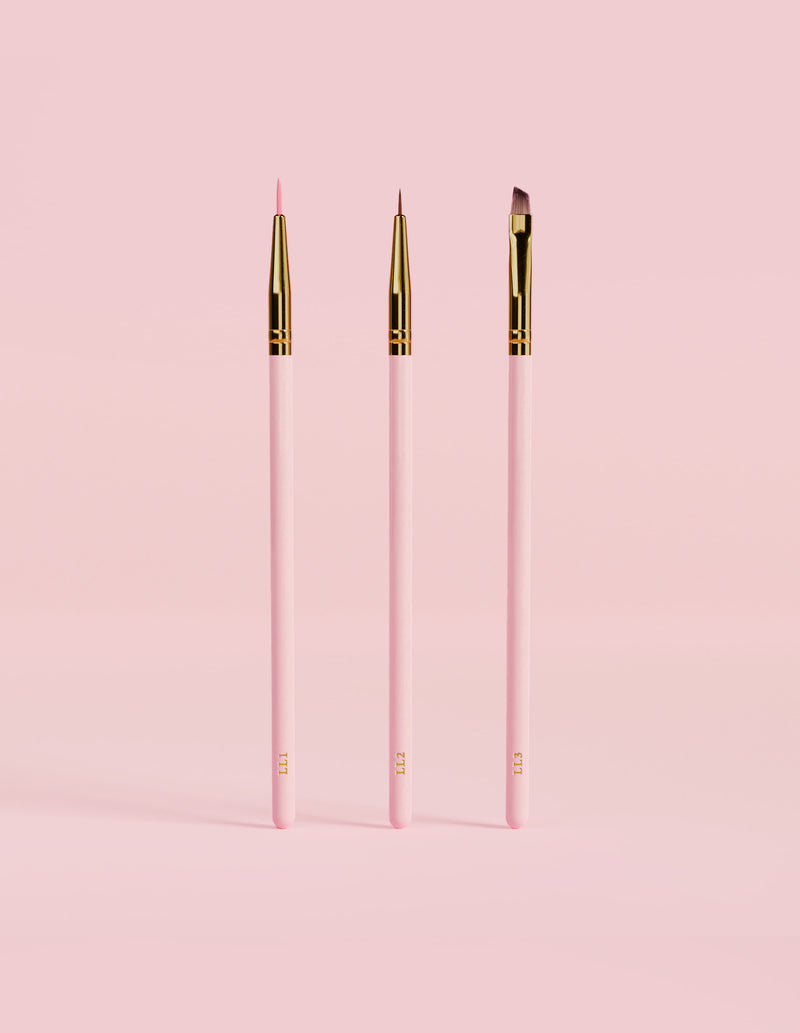 Learning Lines 3-delige set eyeliner- en detailborstels
