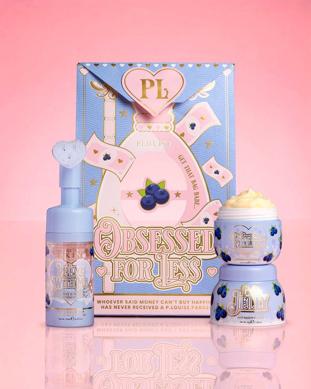 P.Louise Blueberry Obsessed For Less Cleanse and Moisturise Skincare Set