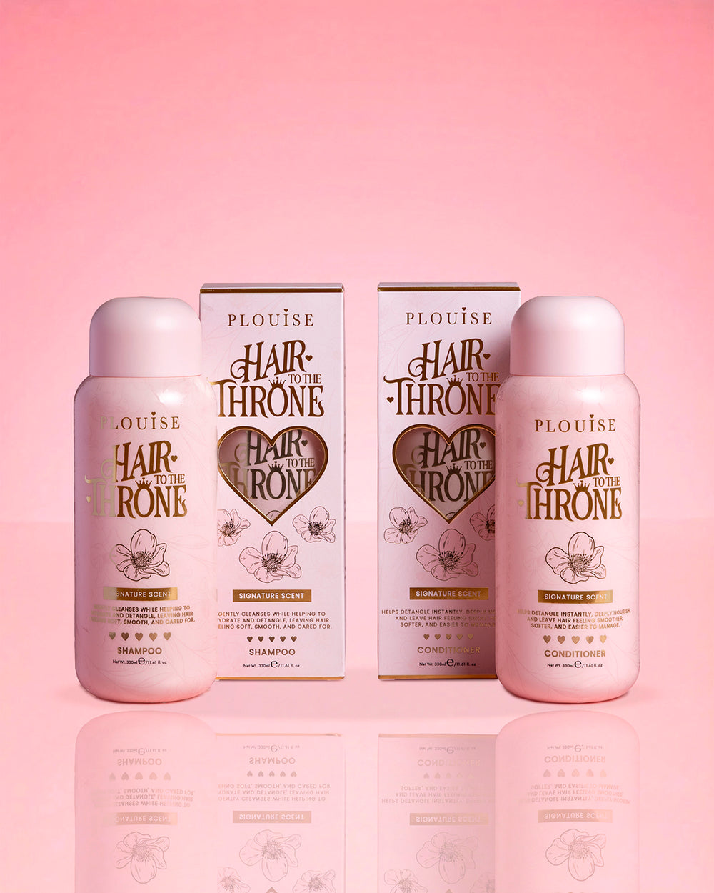 Ensemble shampoing et revitalisant au parfum signature
