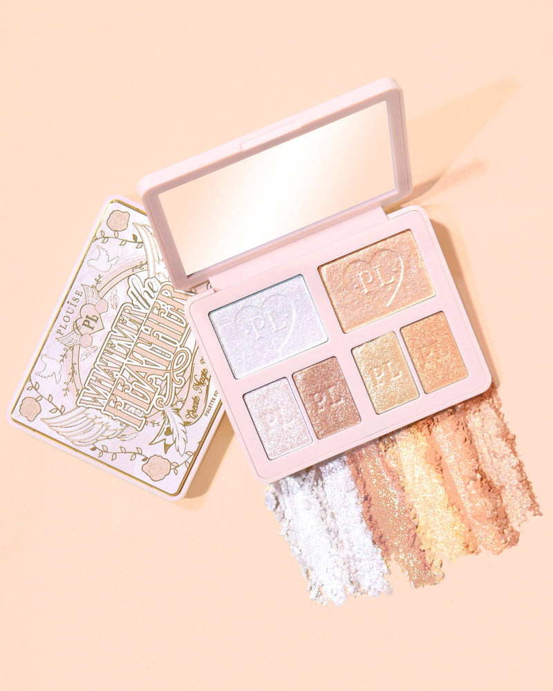 P.Louise Which The Feather palette scintillante pour les yeux et le visage avec échantillons