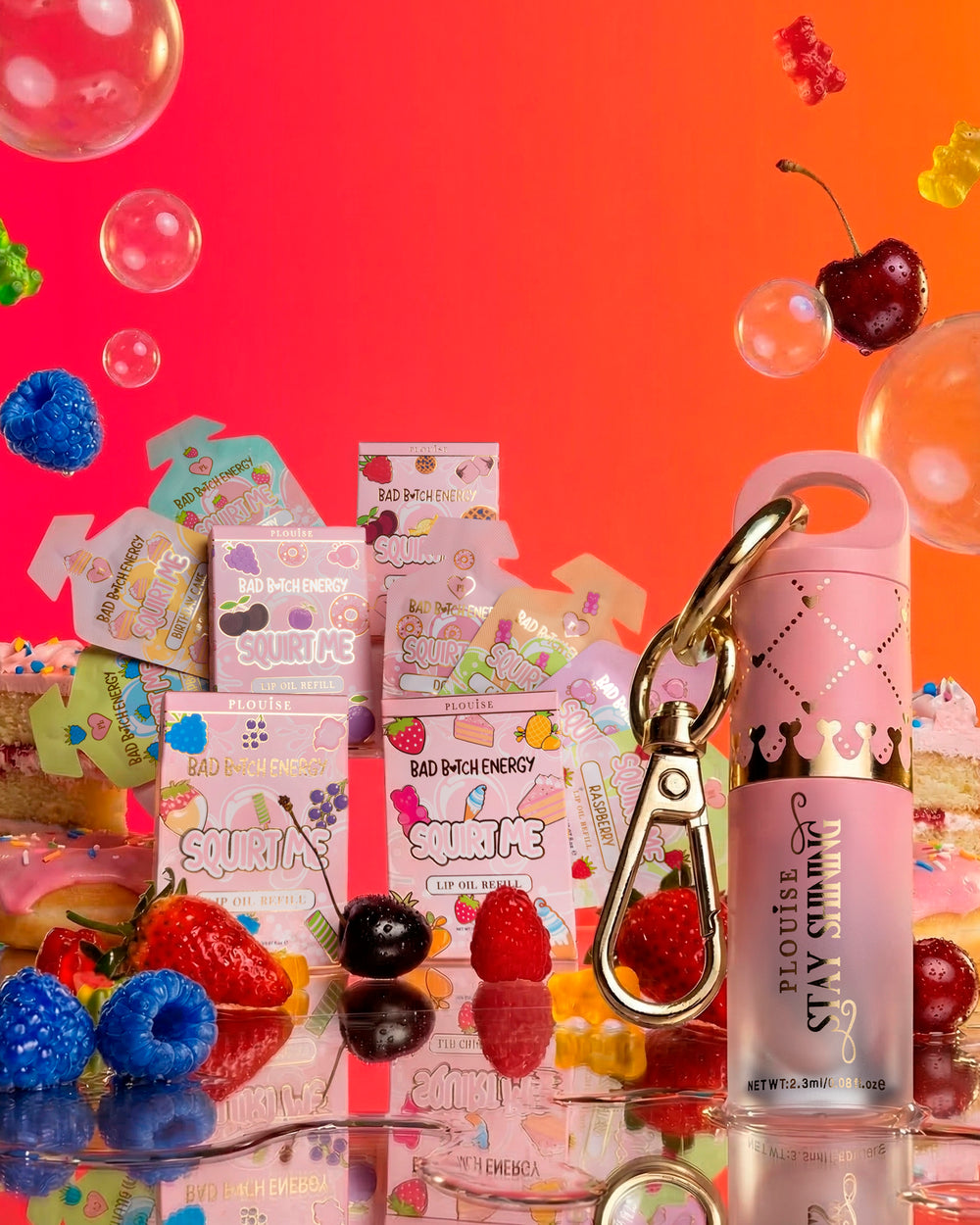 Ensemble d'huiles à lèvres rechargeables Build Your Gloss Bestie