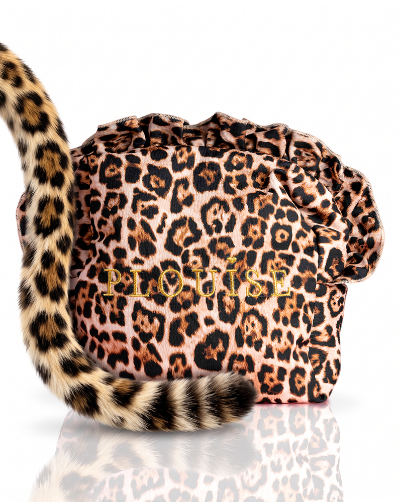 Cheetah Spotted Seduction Grote make-uptas met luipaardprint en franje