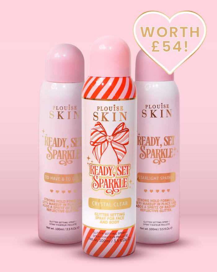 Klaar Set Sparkle Glitter Setting Spray Trio