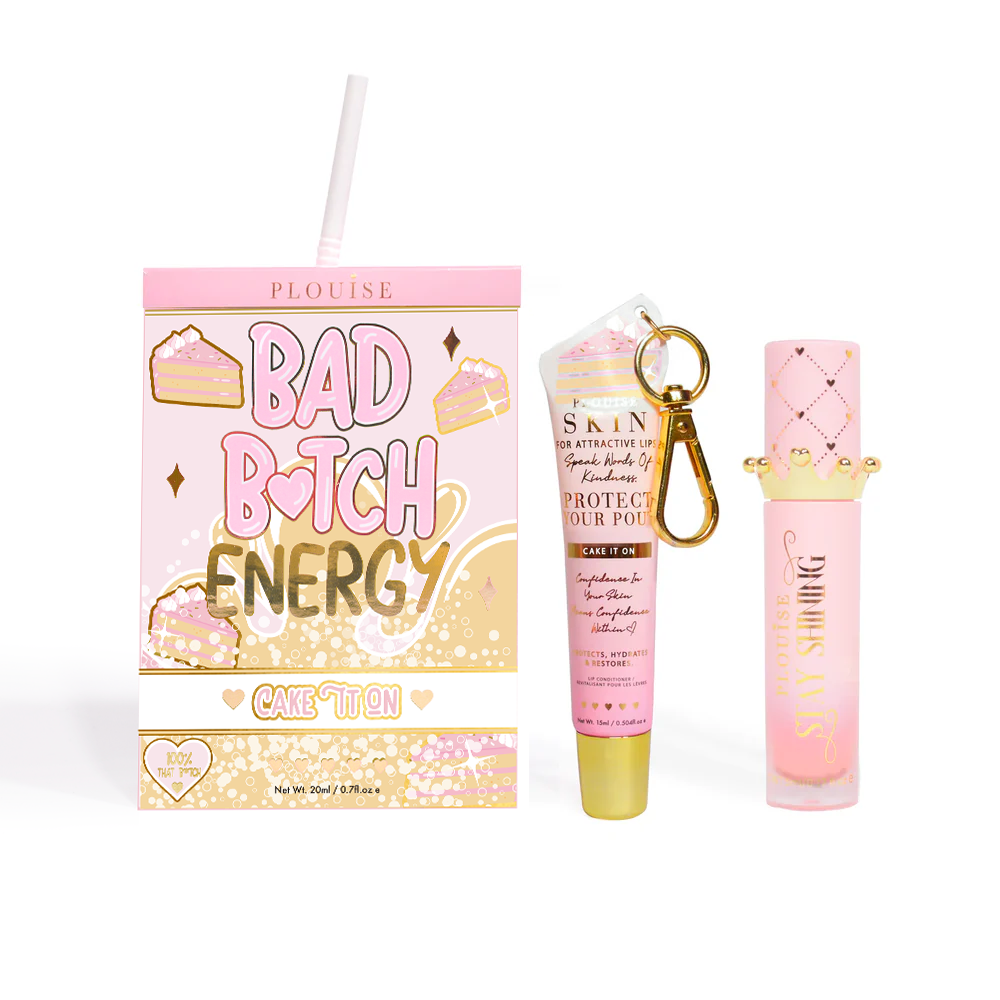 Bad Bitch Energy Lip Conditioner & Lip Oil Duo - Aardbei