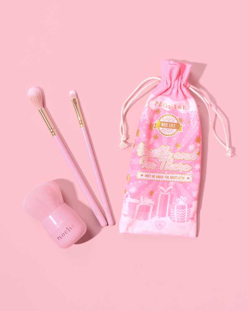 Christmas 3-Piece Face & Body Trio Brush Set