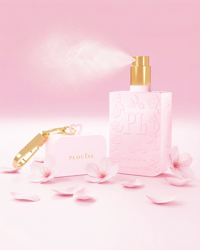 Spray désinfectant pour les mains P.Louise rose en fleur de cerisier