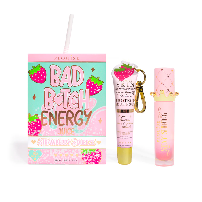 Duo revitalisant et huile pour les lèvres Bad Bitch Energy - Fraise