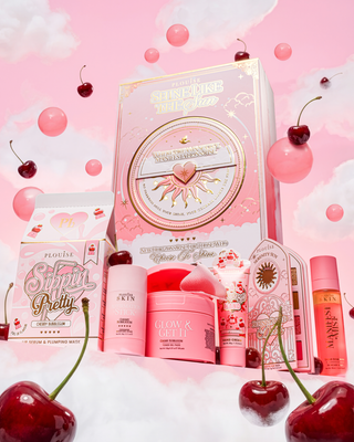 P.Louise Shine Like The Sun Set packaging and products