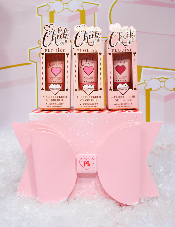 Roze strik geschenkverpakking