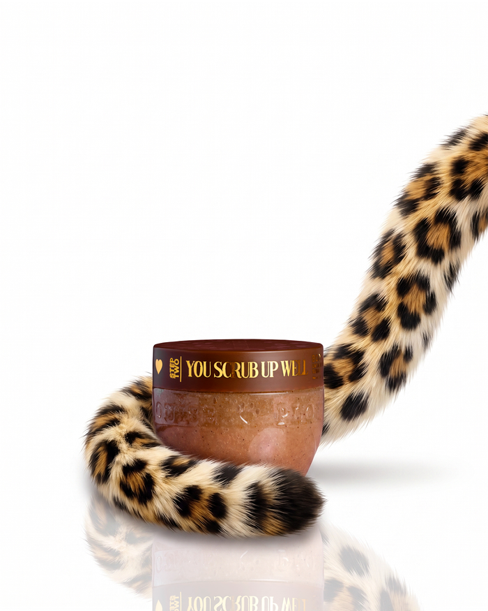 Cheetah die je goed kunt scrubben Sugar Body Scrub