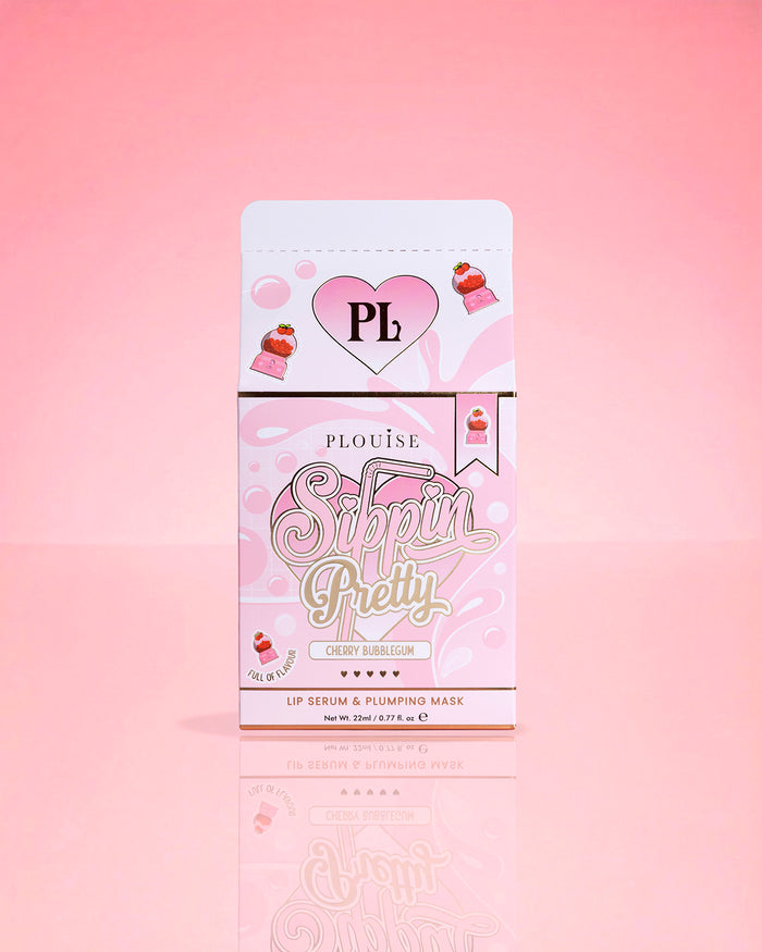 P.Louise Sippin Pretty Peptide Lip Serum & Treatment Duo Cherry Bubblegum-verpakking