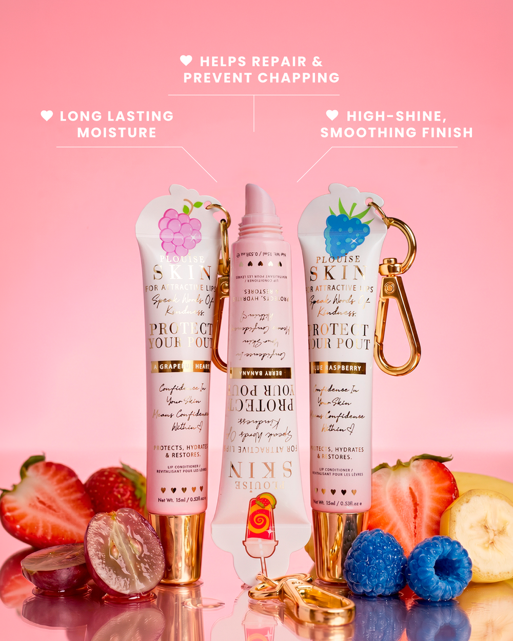 Protégez votre après-shampooing pour les lèvres en porte-clés Pout