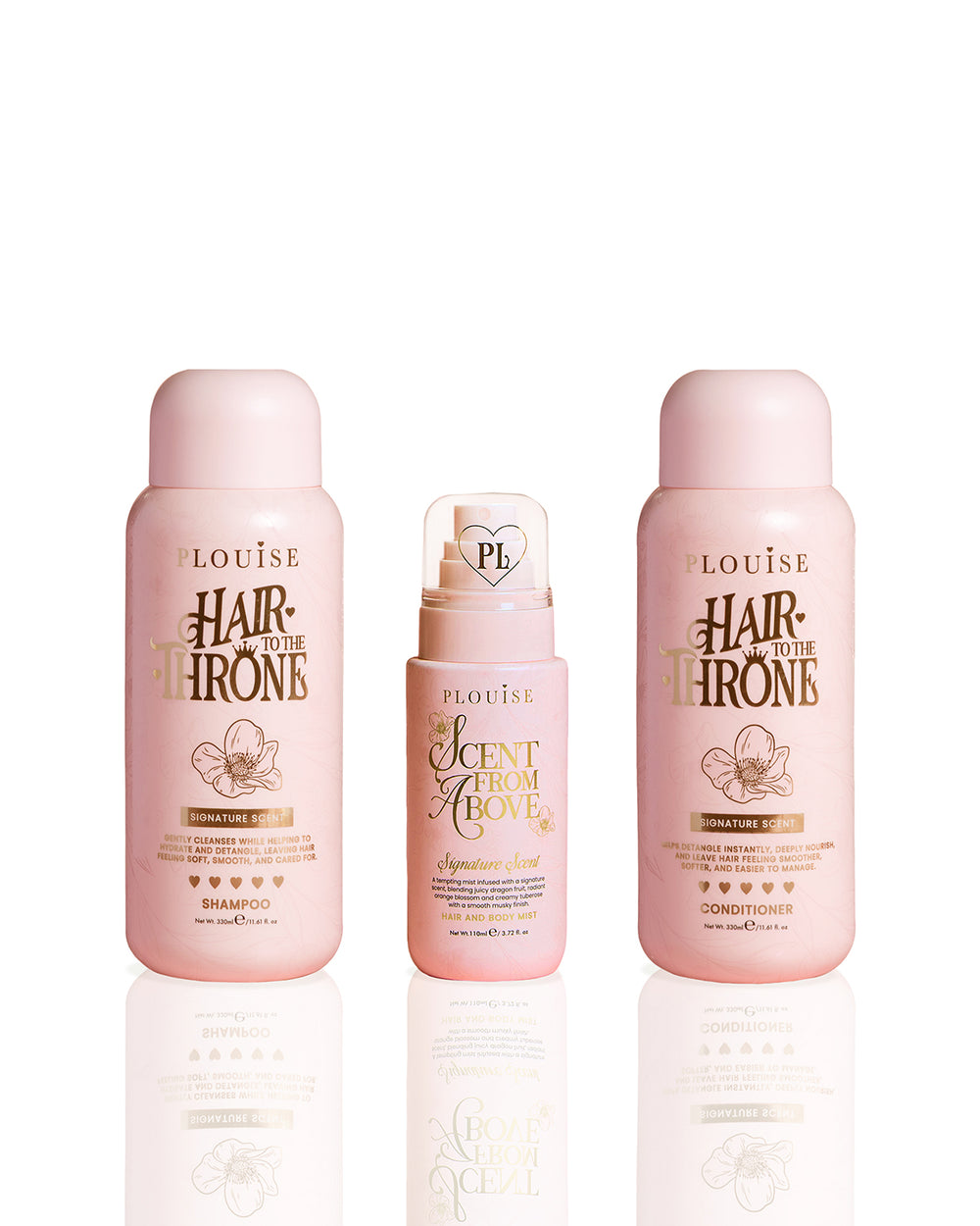 Ensemble de soins capillaires au parfum signature