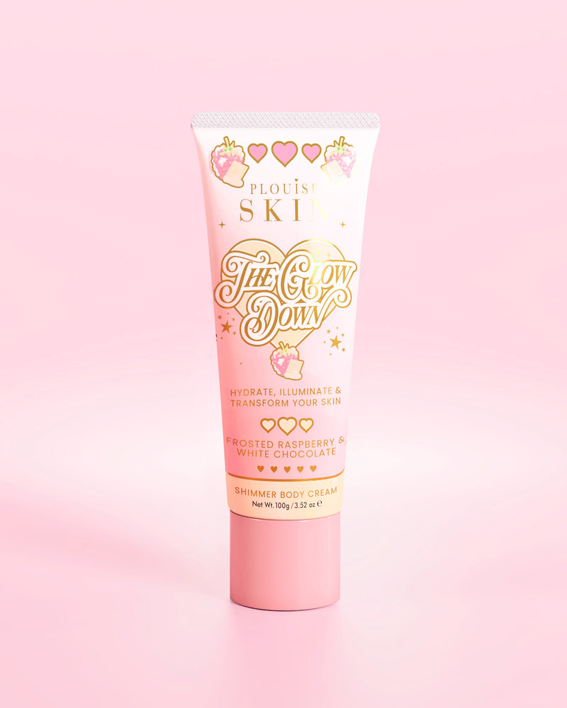 The Glow Down Body Shimmer – Frosted Raspberry & White Chocolate