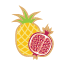 Ananas en granaatappel