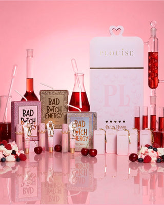 Trio de lèvres Crystal et ensemble de vaporisateurs pour les mains